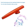 thumbnail image 4 of Flautas de boca de instrumento musical de viento de madera Kazoos de metal para principiantes (rojo), 4 of 9