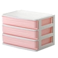 thumbnail image 2 of Organizador cosmético de maquillaje Sunnimix 3 niveles rosa, 2 of 8