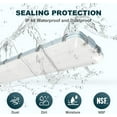thumbnail image 2 of NSF 4FT LED Vapor Tight High Bay Fixture, 155/185/200W Vapor Tight Light, 3500K/4000K/5000K, 32000LM, 160LM/W, IP66 Waterproof Led Shop Light 4FT for freezers carport Greenhouse, 2 of 7