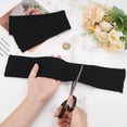 thumbnail image 3 of Polyester Elastic Fiber Ribbing Fabric for Cuffs Waistbands Neckline Collar Trim Black 400x90x2.5mm, 3 of 5