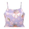 thumbnail image 4 of Girls Dress Purple Flower Shell Print Party Dancing Dress 6 Years, 4 of 7