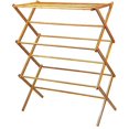 thumbnail image 7 of Home-it Wooden Clothes Drying Rack for Laundry - Collapsible Folding Bamboo Laundry Drying Rack for Drying Clothes - Heavy Duty Pre Assembled, 7 of 7