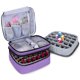 thumbnail image 1 of LUXJA Estuche de transporte para esmalte de uñas - Capacidad para 30 botellas (15 ml - 0,5 fl.oz), organizador de doble capa para esmalte de uñas y juego de manicura, morado (solo bolsa), 1 of 5