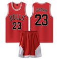 thumbnail image 1 of #23 Michael Jordan Basketball Jersey Set Bulls Uniform For Kids Adults, 1 of 2