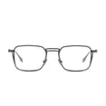 thumbnail image 2 of Womens Fashion Blue Light Blocking Oversized Reading Glasses 2.0, Metal Gunmetal Square Spring Hinge Readers +2.00, 2 of 3