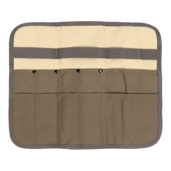 Outdoor Picnic Camping Portable Square Hanging Cookware Set Storage Bag Canvas Tableware Hanging Bag Camp Kitchen Cooking Utensil Set Travel Organizer for Backpacking BBQ Camping Hiking Travel