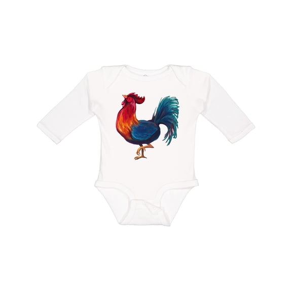 Inktastic Year of the Rooster Boys or Girls Long Sleeve Baby Bodysuit