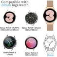 thumbnail image 2 of 2 Packs Soft Metal Milanese Samsung Watch 4/5 Band, Mesh Loop 20mm Super Breathable & Comfortable band, Compatible with Samsung Galaxy Watch 5/Watch 5 Pro/Galaxy Watch 4/Active 2/ Watch 3 41mm, 2 of 12