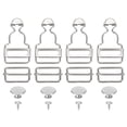 thumbnail image 1 of Unique Bargains Silver Tone Metal Overall Buckles 4 Sets, 1 of 6