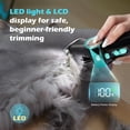 thumbnail image 4 of Cat Clippers for Grooming with 5-in-1 Blade Cordless Rechargeable Hair Trimmer Detachable Stainless Steel Blade Pet Shaver for Small Kitty Paw Face Head Body, 4 of 7