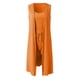 thumbnail image 5 of 2025 Conjunto de 3 piezas para mujer: abrigo sin mangas acanalado, chaleco y pantalones cortos, color liso, ropa informal/de fiesta, tallas S-XXL, 5 of 7