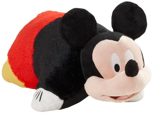 NEW MICKEY MOUSE FLEECE PILLOW  L@@K RED BLACK 