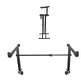 thumbnail image 3 of Keyboard Stand Extension Adapter, High Load Capacity Piano Keyboard Stand Riser 42-75cm Width Range  for Round Tube Instrument Rack, 3 of 7