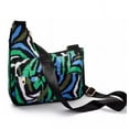 thumbnail image 3 of Diane Von Furstenberg Disco Zebra Green Utility Crossbody Bag Purse, 3 of 4