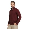 thumbnail image 3 of Chaps Golf Men's & Big Men's Fleece Quarter Zip Pullover Sweater, Sizes S-5XL, 3 of 5