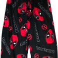 thumbnail image 2 of Marvel Pantalon de Pyjama en Molleton Noir pour Hommes Deadpool, 2 of 2