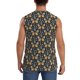 thumbnail image 4 of Fotbe Flower Butterfly Men's Camiseta sin Mangas Estampada para Hombres, Playera Casual para Gimnasio, Entrenamiento, Playa-XX-Large, 4 of 7