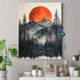 thumbnail image 4 of Qisvanset Framed Canvas Wall Art 12x16 Inch Vintage Country Landscape Minimal Living Room Art, 4 of 5