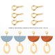 thumbnail image 2 of 200pcs Ojo Pines Tornillos ojetes Ganchos roscados bails hallazgos para Arcilla, Resina, Grano, fabricación de Joyas de plástico(Gold) EOTVIA No, 2 of 7