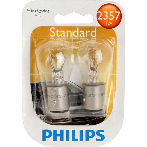 Philips Standard Miniature 2357, Clear, Twist Type, Always Change In Pairs!