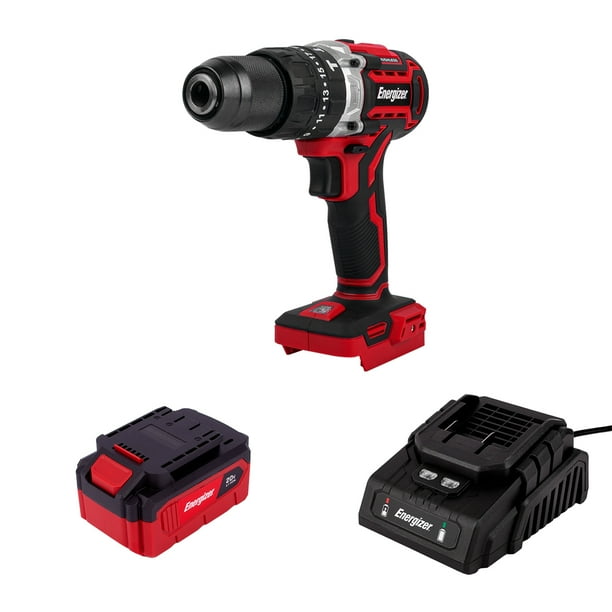 Rotomartillo Brushless Inalámbrico 1/2” 20V ENERGIZER con Batería 4Ah y Cargador – Alto Rendimiento