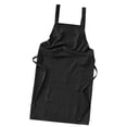 thumbnail image 3 of Delantal con pechera suave, delantal de catering, delantal de barista, delantal informal, delantal de doble hombro para mujeres y hombres para Negro, 3 of 9