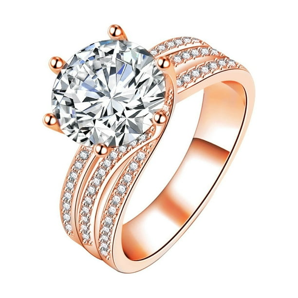 Super Flash Moissanite Anillo en forma de Anillos de compromiso para las mujeres Moissanite Twisted Anillos de compromiso Aniversario de boda Anillos de promesa de novia Esposa Novia