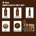 thumbnail image 3 of Rinse & Robust Bath and Body Spa Valentines Day Gift Baskets Set for Men, 6PCS Sandalwood bath care set for Father's Birthday, 3 of 8