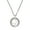 Silver, variant on Silver-tone Swimmer in Heart - Class of 2026 Affirmation Ring Necklace, 23"