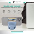 thumbnail image 3 of Soporte magnético Wallet CHARGEWORX de piel vegana para teléfono, color azul, 3 of 7