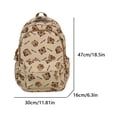 thumbnail image 2 of KGOTA Cute Capybara Backpack Cartoon Laptop Backpack Fashion Knapsack (Light Brown), 2 of 4