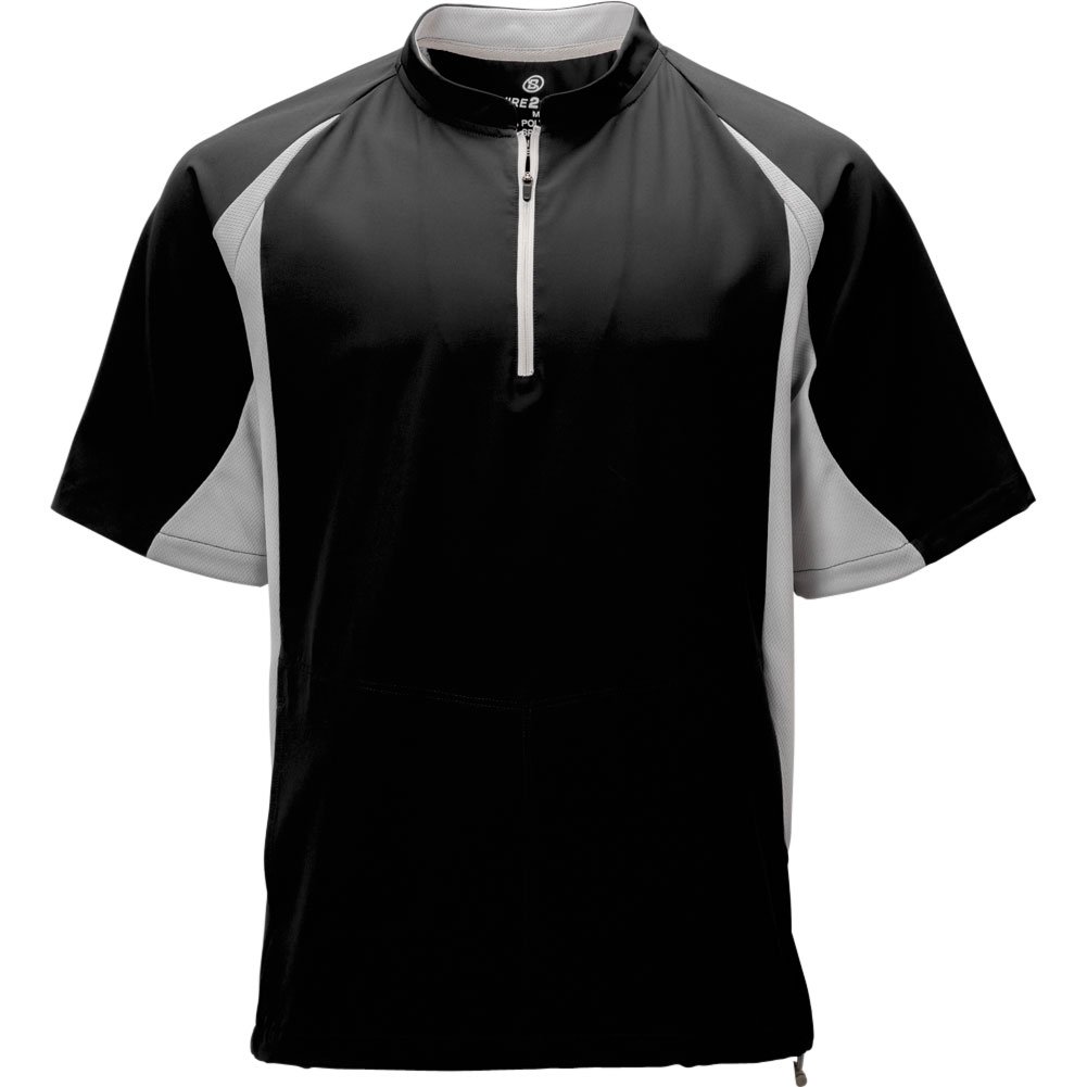 Wire2wire Men's Performance Short Sleeve Baseball Cage Jacket