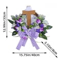 thumbnail image 2 of SIfdSeng Couronne de Pâques Crée une Atmosphère Chaleureuse une Festive Convenant à la Décoration Intérieure et Extérieure Apportant une Sensation de Printemps à Chaque Coin, 2 of 6