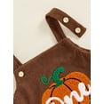 thumbnail image 5 of Musuos Baby Boys Girls Overalls 0-18Months Cute Embroidery Sleeveless Square Neck Rompers Newborn Fall Outfit, 5 of 8