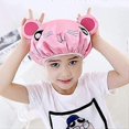 thumbnail image 5 of 2 Pieces Cute Kids Shower Cap, Funny Cartoon Bath Hat,Boys or Girls Waterproof Shower Bath Caps (Gray Mouse + Pink Pig), 5 of 5