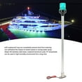 thumbnail image 4 of LED Anchor Navigation Lights,22 Inch Boat Pontoon Anchor Light Round Stainless Steel Base Over 2NM Visibility IP66 Waterproof Boat Stern Light For Yachts Ships, 4 of 8