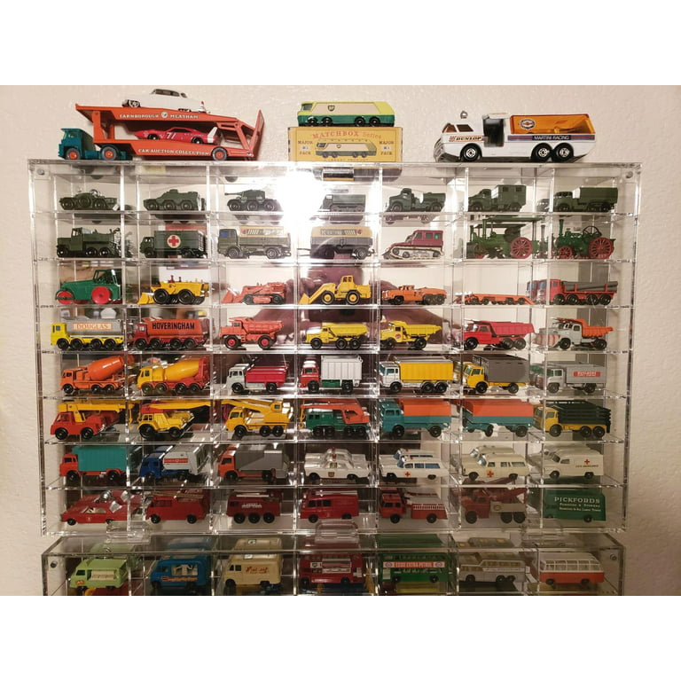 Original Hot Wheels Car Storage Box for Diecast 1:64 Voiture Display Box  Matchbox Collection Educational Boys Toys for Children