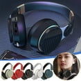thumbnail image 4 of Active Noise Cancelling Headphones, Wireless Over Ear Bluetooth Headphones, 3EQ Modes via Button, 60H Playtime Lightweight Folding Stereo Bass Headset with Mic, for Travel Home - White, 4 of 6