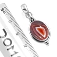 thumbnail image 2 of 925 Sterling Silver Women Jewelry Natural Botswana Agate Pendant, 2 of 4