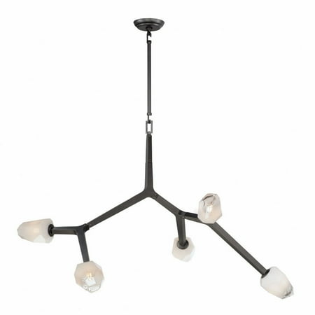 

E32795-93BK-ET2 Lighting-Blossom - 43.25 Inch 20W 5 LED Pendant-Black Finish