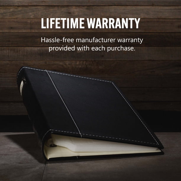 Bellagio-Italia CD/DVD Storage Binder - Black - Leather - 384-Disc