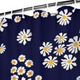 thumbnail image 3 of Waterproof Navy Cute Daisy Shower Curtain 72x72 Inch Boho Style Polyester Unique Shower Curtain for Bathroom Hotel Home Decor with 12 Plastic Hooks, 3 of 5