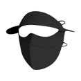 thumbnail image 2 of Minjewel Women Face Cover Mask Sun Protection - Breathable, Lightweight, Adjustable Full Face Cover, Perfect for Outdoor Activities, Hiking, Gardening,Black, 2 of 4