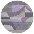 thumbnail image 2 of Addison Rugs Chantille Indoor/Outdoor Transitional Mid Century Purple Washable Round Rug, 8' x 8', 2 of 6