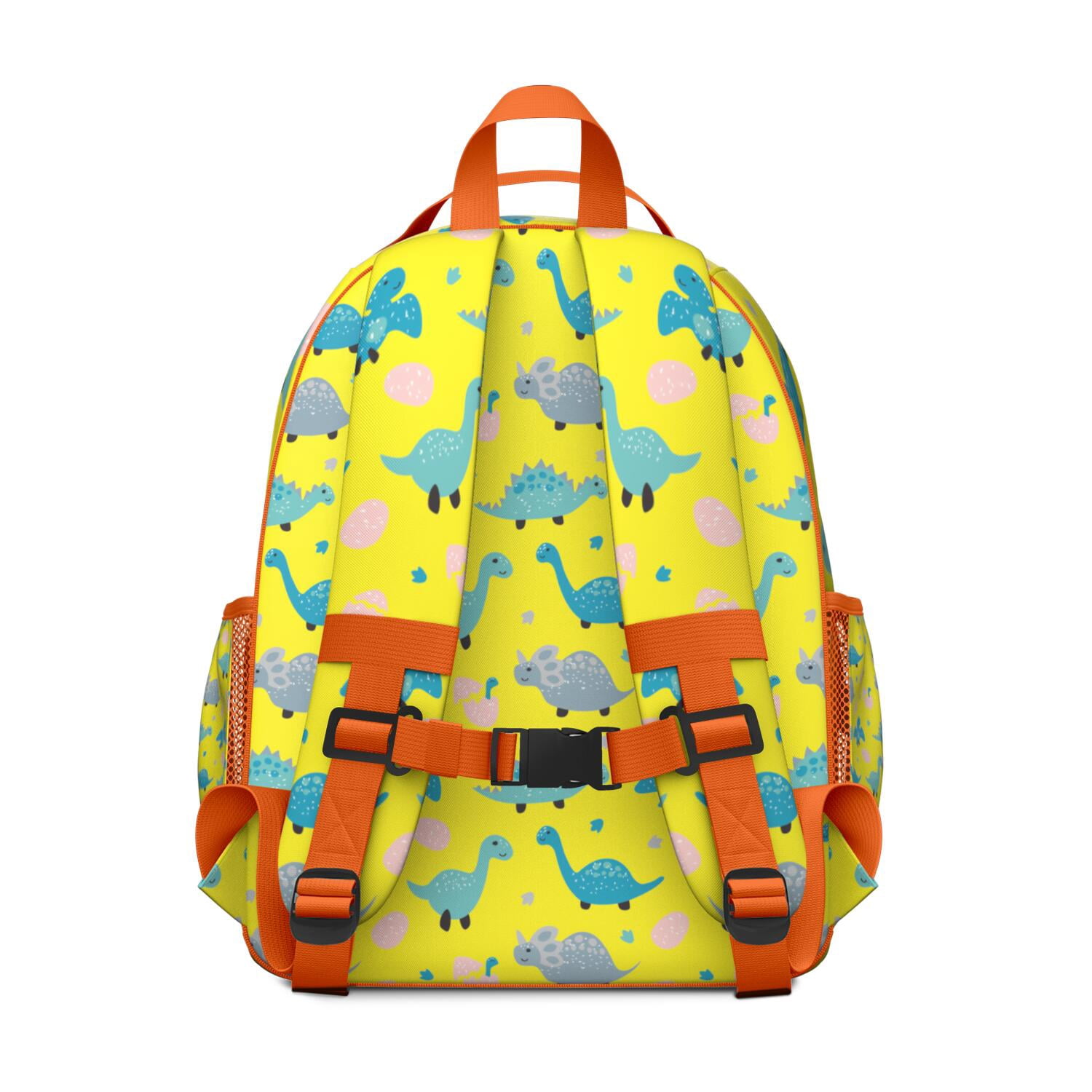 Dinosaur Print Design Toddler Backpack with Colorful Watercolor Roaring Dino and Nature-Inspired Art
