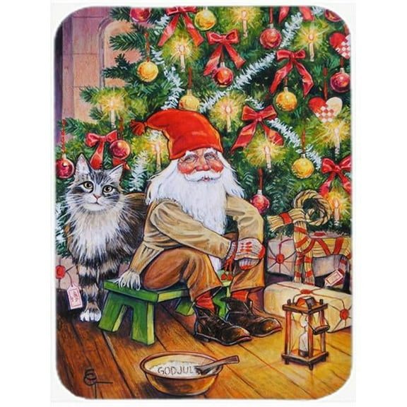 Christmas Gnome by the Tree Mouse Pad, Hot Pad or Trivet