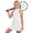 A-White183, variant on Bobifish Big Girls Tank Dresses High Neck Half Zip Sleeveless Stretchy Sporty Bodycon Short Dresses Tennis Golf Sports Sundress
