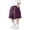Purple, variant on Boys Button Side‑Cargo Pocket Waist Shorts, Lightweight Loose Wide‑Leg Knee‑Length Casual Shorts for Big Kids