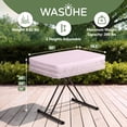 thumbnail image 6 of WASUHE 30" Small Camping Folding Table, 18/24/28 inch Height Adjustment Tv Tray, Practical Portable Plastic Table, Indoor/Outdoor, Pink, 6 of 13