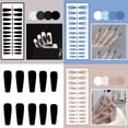 thumbnail image 3 of 24-Piece Reusable Plastic Nail Strips For Custom Press-On Nail Art Semi-Finished DIY, 3 of 7